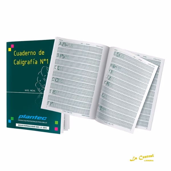 ¿Qué tipos de letras se incluyen en un cuaderno de caligrafía?