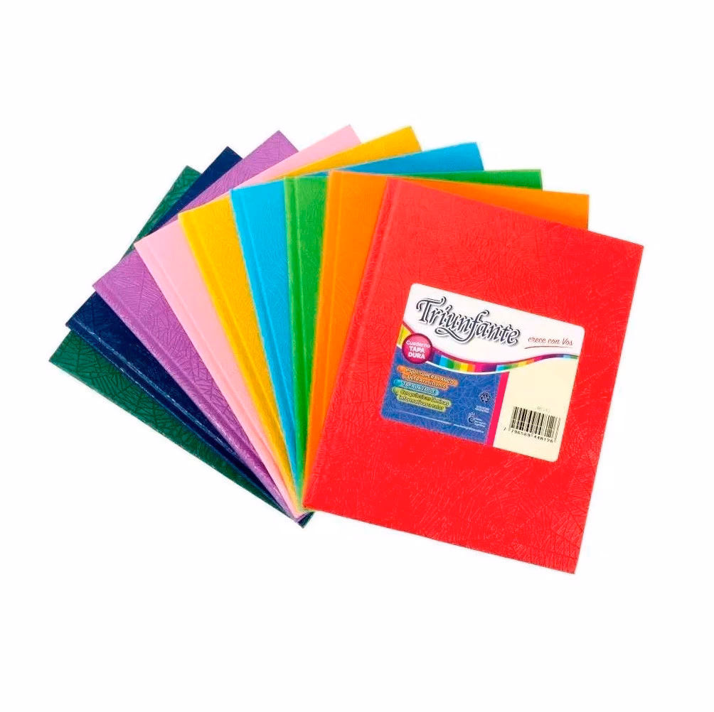 ¿Cuántas hojas tiene un cuaderno de triunfante?