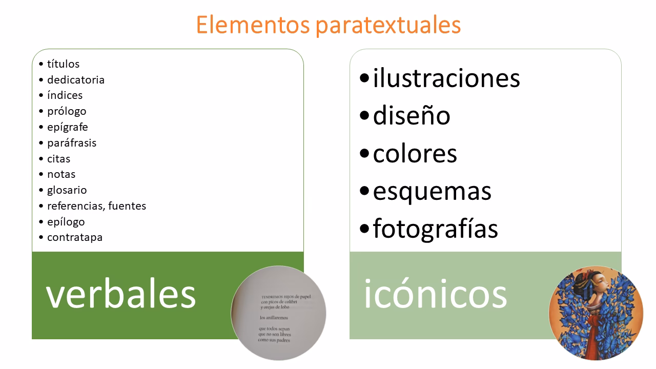 ¿Cómo ayudan los elementos paratextuales a los lectores?