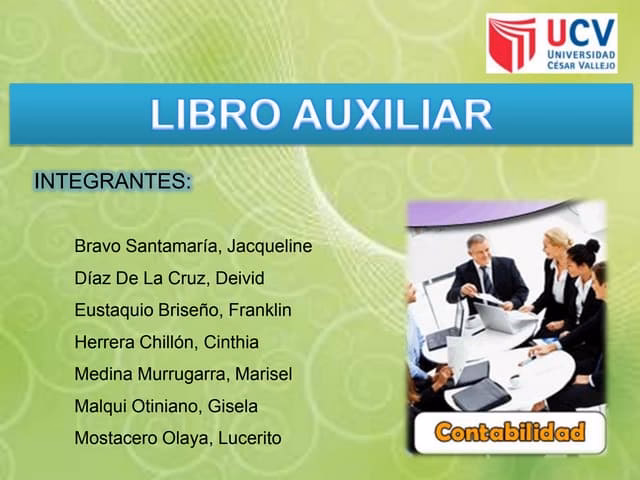 ¿Qué son los libros auxiliares en contabilidad?