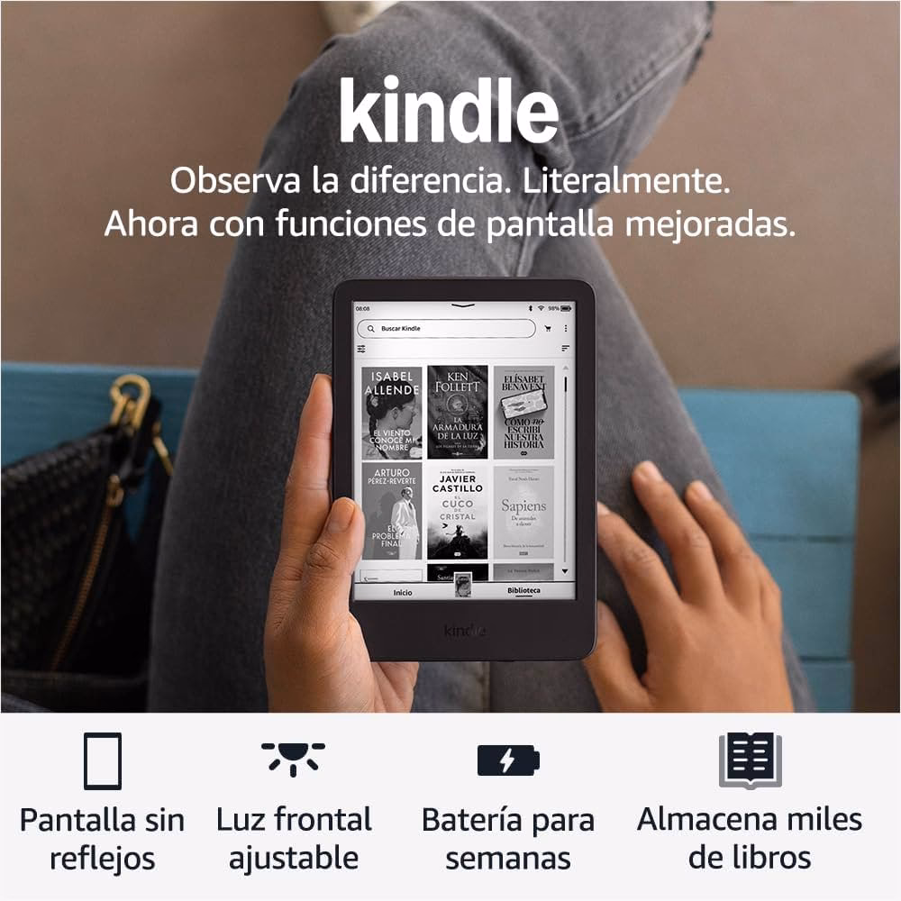 ¿Cómo calcular el peso de un Kindle?