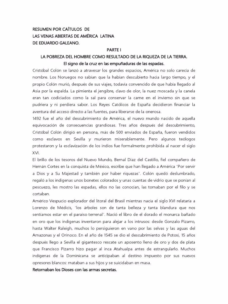 ¿Qué es el libro Las venas abiertas de América Latina?