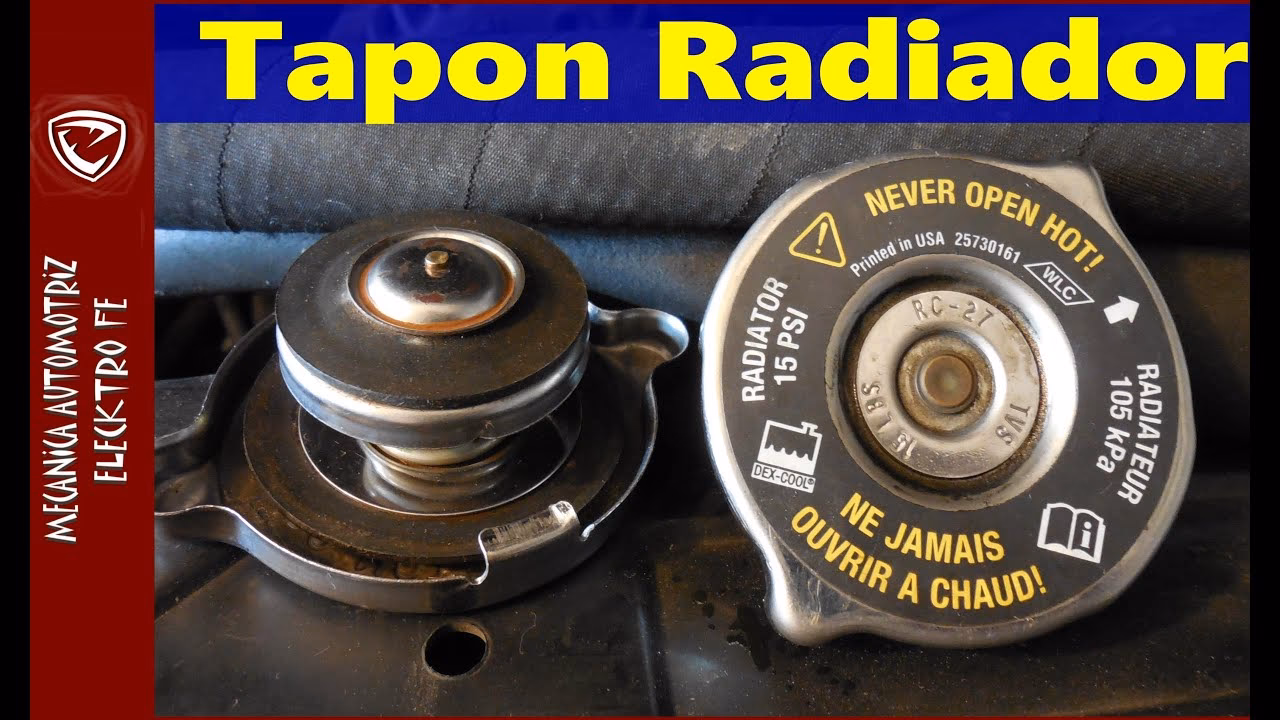 ¿Cuántas libras de presión tiene el tapón del radiador?