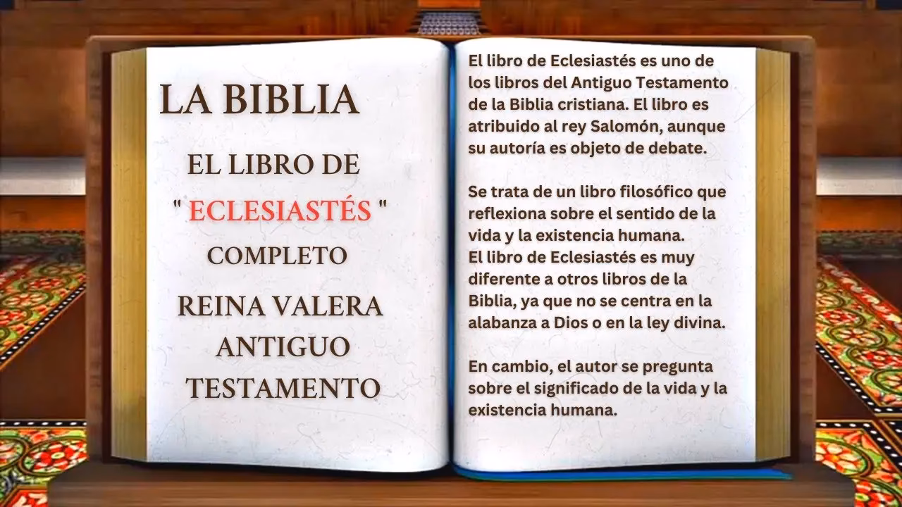 ¿Qué tipo de texto es el libro de Eclesiastés?