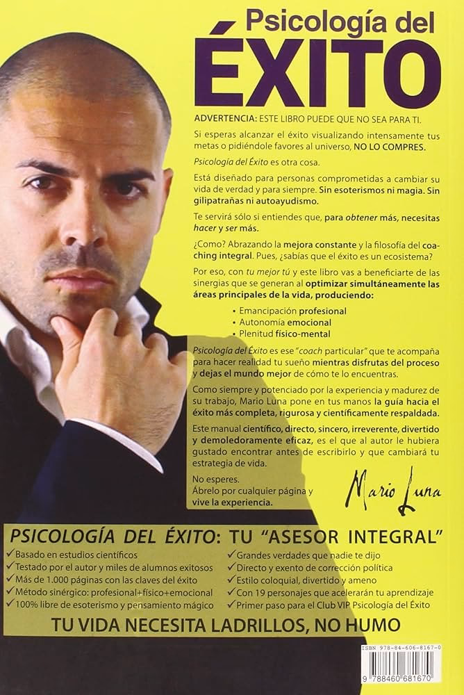 ¿Cuántas páginas tiene el libro Psicología del éxito de Mario Luna?
