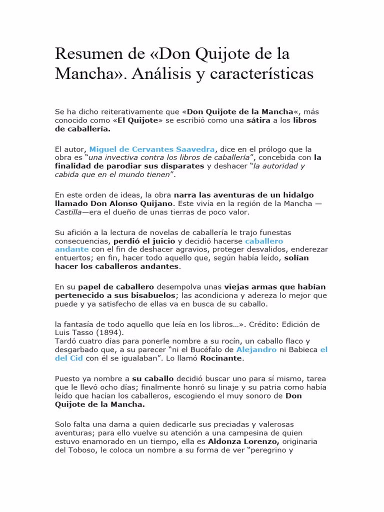 ¿Cuáles son los movimientos artísticos de Don Quijote de la Mancha?