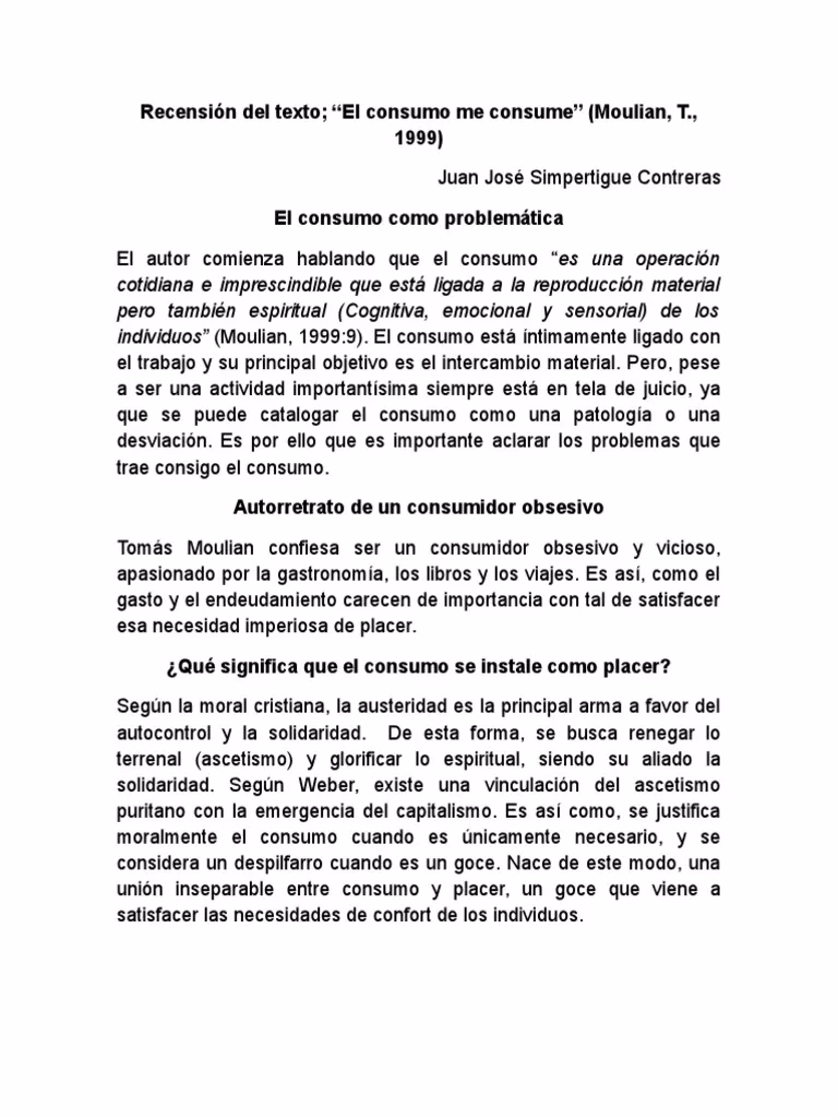 ¿Cuántas páginas tiene el libro el consumo me consume?