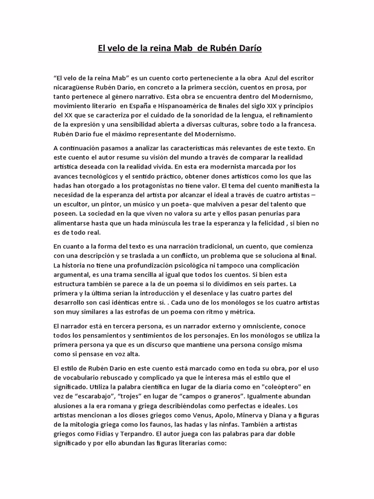 ¿Cuál es el carácter de la reina Mab?