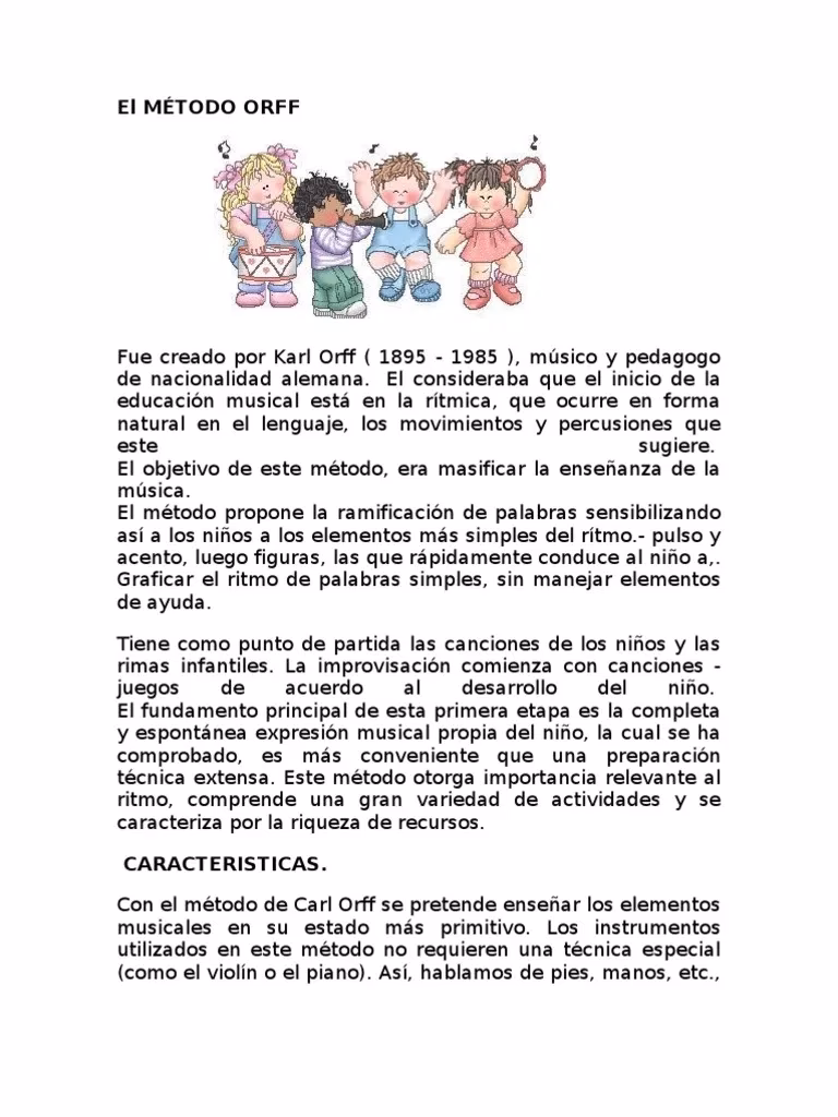 ¿Cuáles son los instrumentos de Orff?