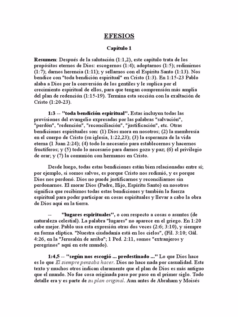 ¿Qué dice la Biblia sobre los efesios?