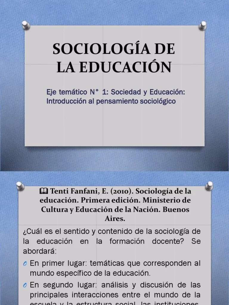 ¿Cuáles son las obras de Tenti Fanfani?