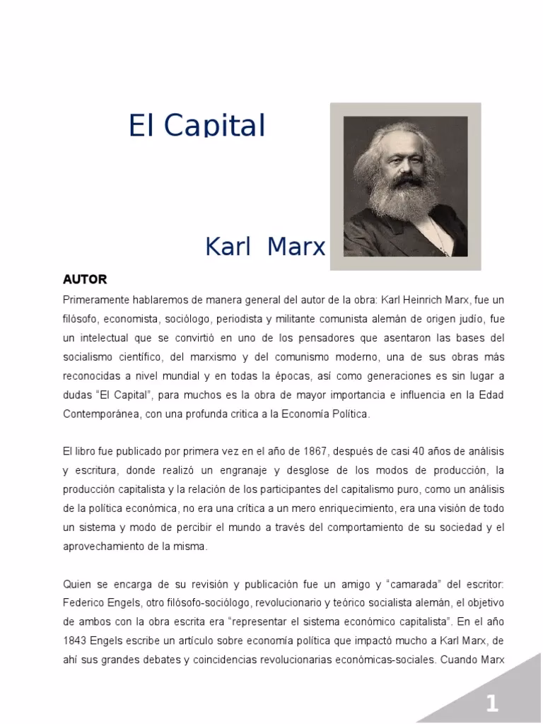 ¿Cuánto tiempo tardó Marx en escribir el capital?
