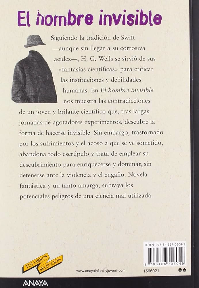 ¿Cuál es el tema central de el hombre invisible?