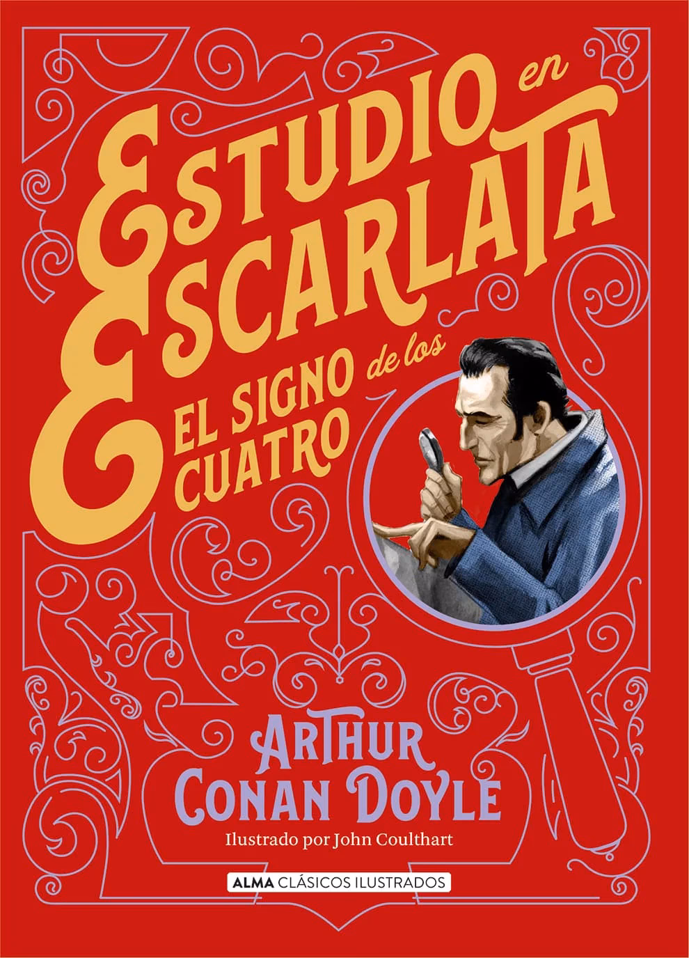 ¿Cuál es el argumento principal de estudio en escarlata?