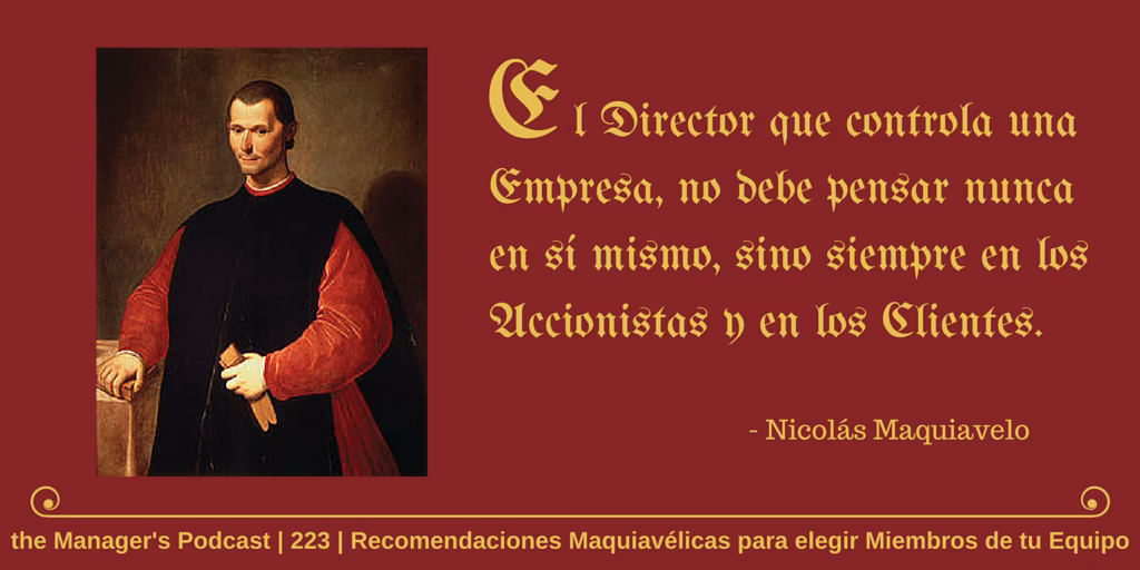 ¿Qué es la teoría de Maquiavelo?