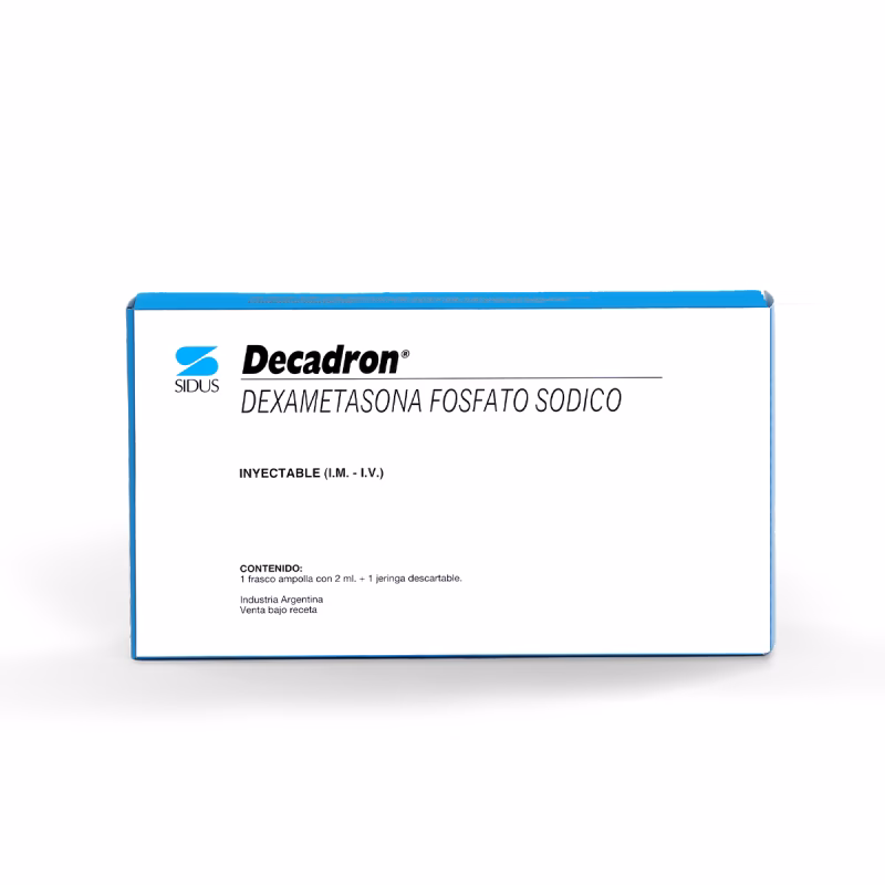 ¿Cómo se puede administrar el decadron inyectable?
