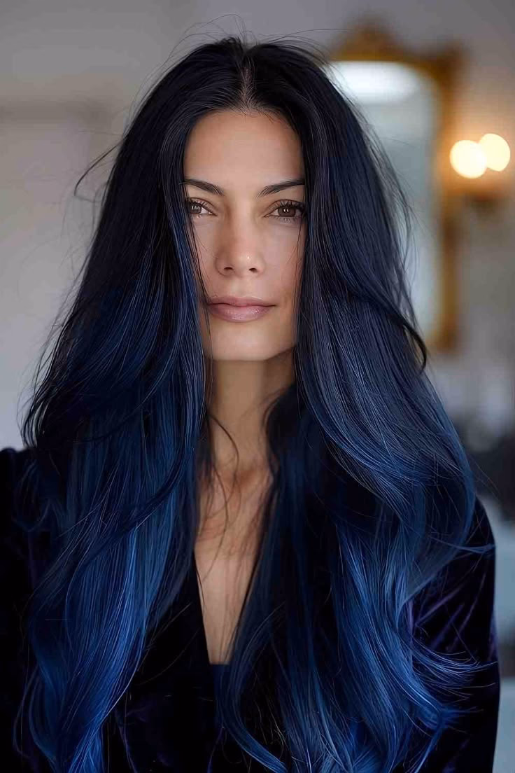 What colors are in the dark blue & black color scheme?