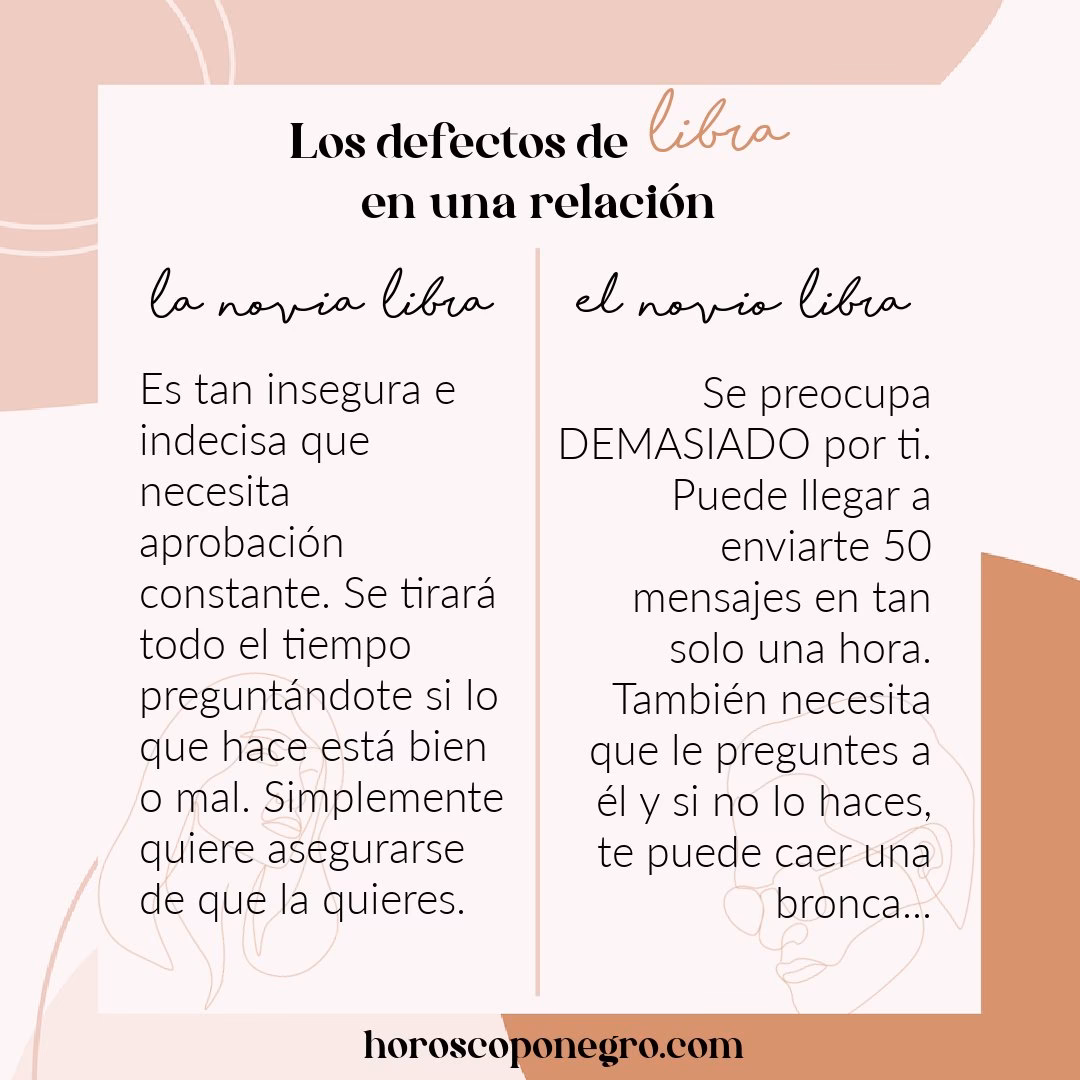 ¿Cuáles son los peores defectos de Libra?