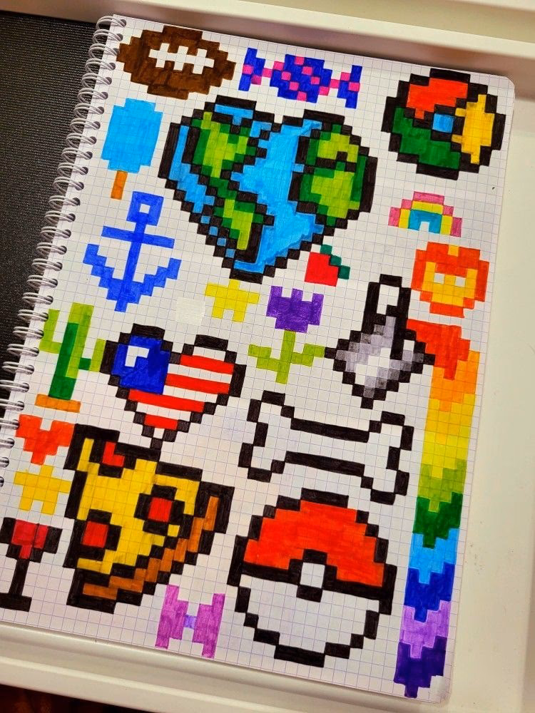 ¿Cómo hacer dibujos en cuadrículas?