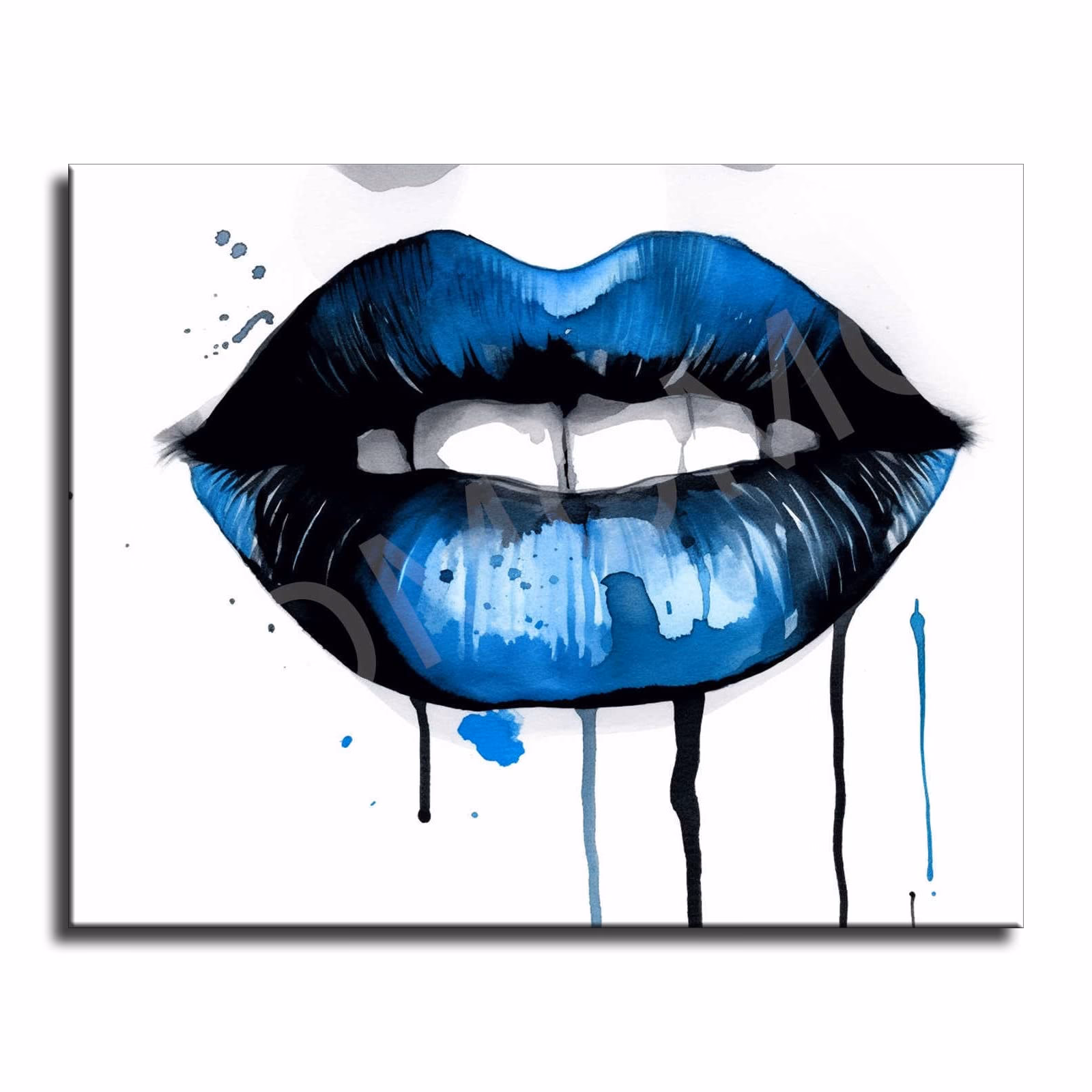 ¿Qué es una pintura azul monocromática?