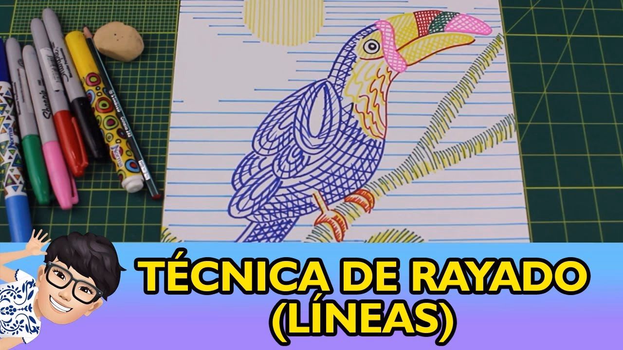 ¿Qué es la técnica del coloreado el rayado?