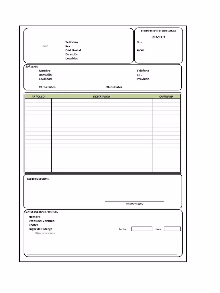 ¿Cómo se hace un remito?