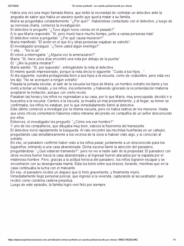¿Cuál es el crimen perfecto en la vida real?