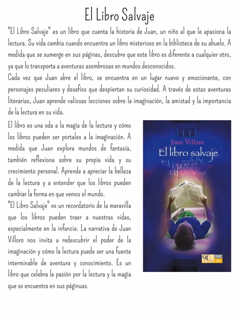 ¿Qué es el libro salvaje?