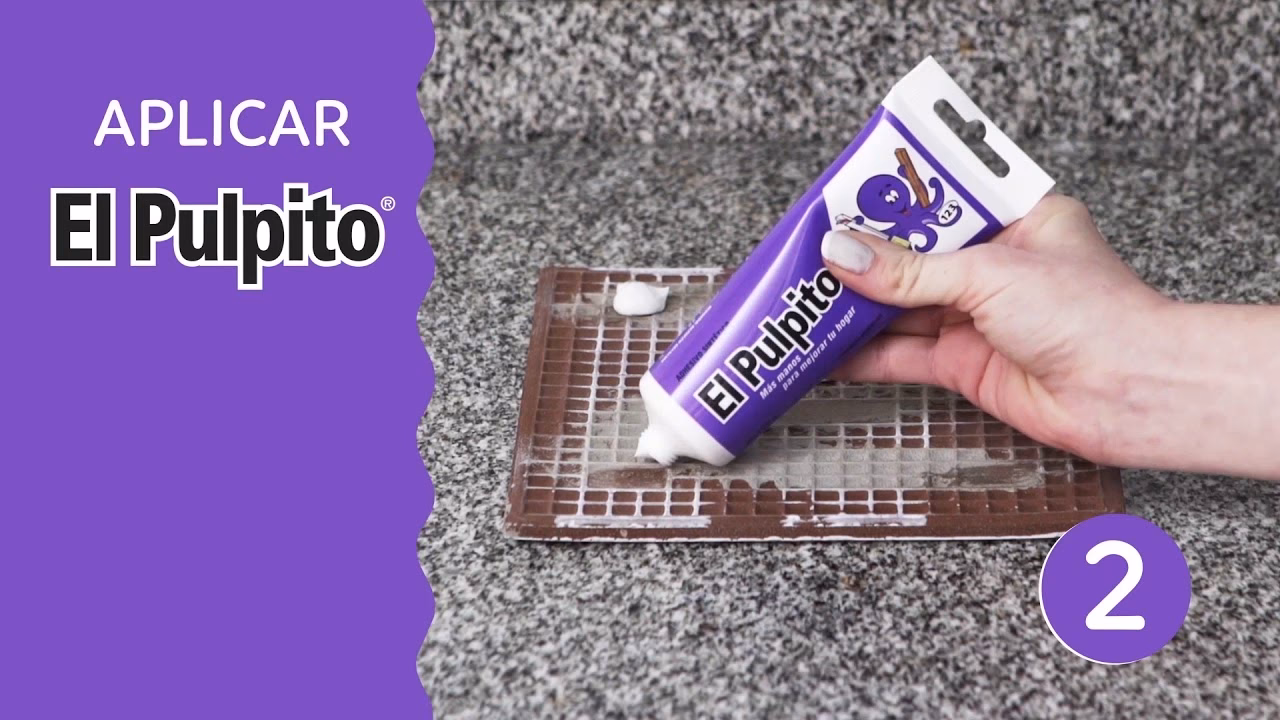 ¿Cuántos gramos de pegamento tiene el pulpito?