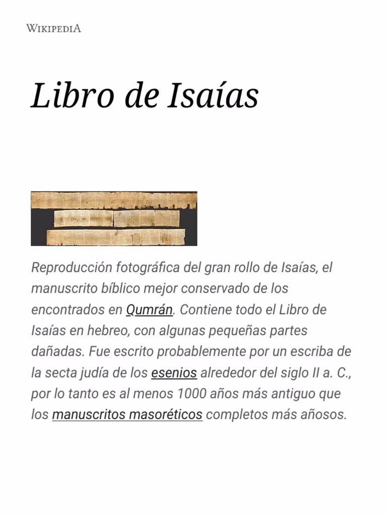 ¿Por qué Isaías escribió todo el libro que lleva su nombre?