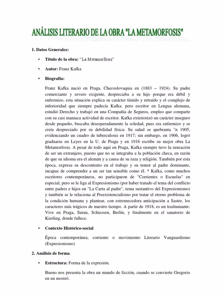 ¿Cuáles son las figuras literarias de Franz Kafka?