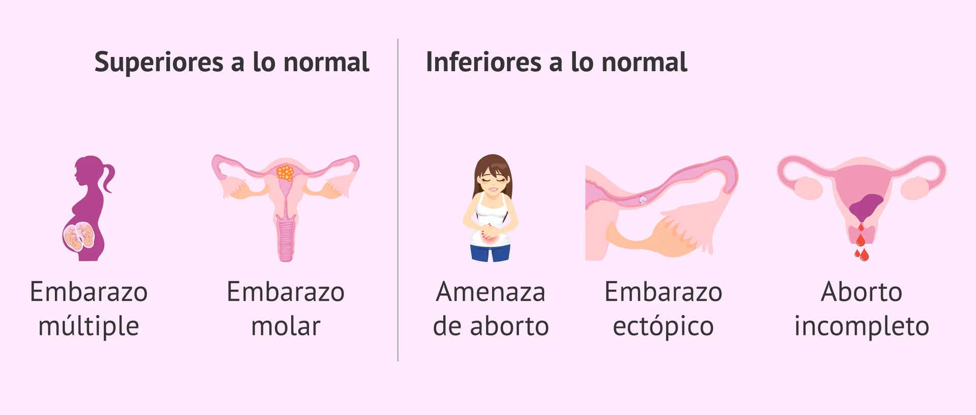 ¿Qué pasa si el hCG es negativo?