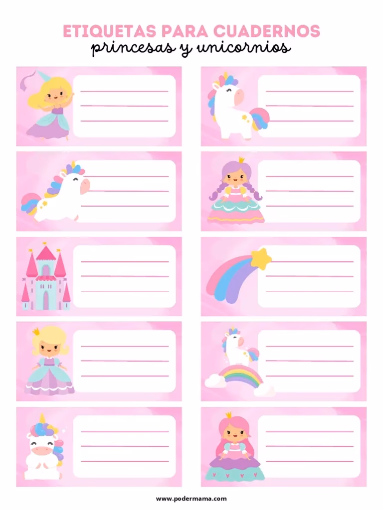 ¿Cómo imprimir las etiquetas escolares?