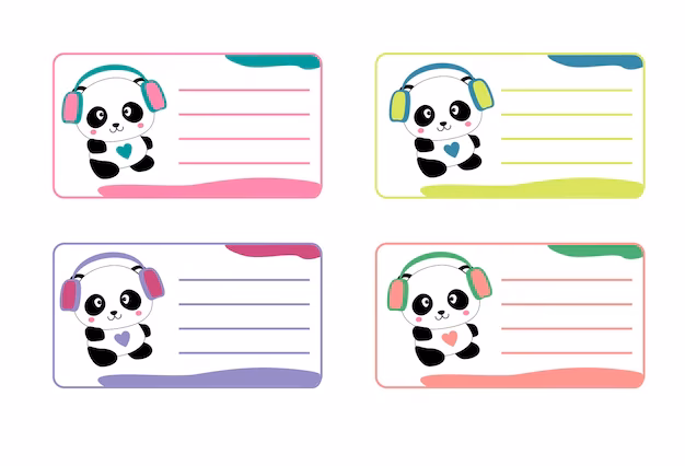 ¿Qué tamaño tiene una etiqueta de cuaderno?