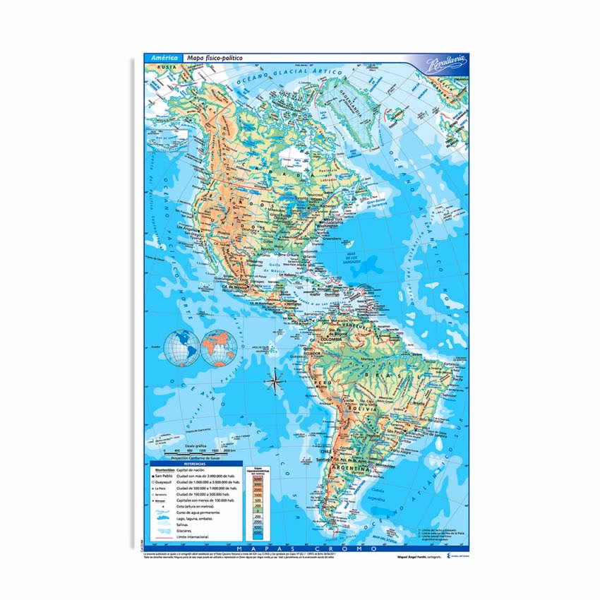 ¿Qué es un mapa físico?