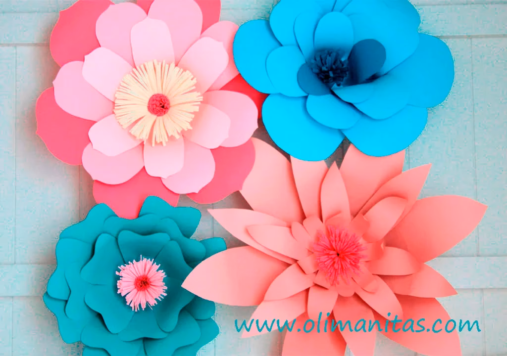 ¿Cómo hacer una flor gigante de papel?
