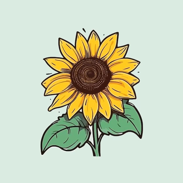 ¿Cómo se dibuja un girasol?