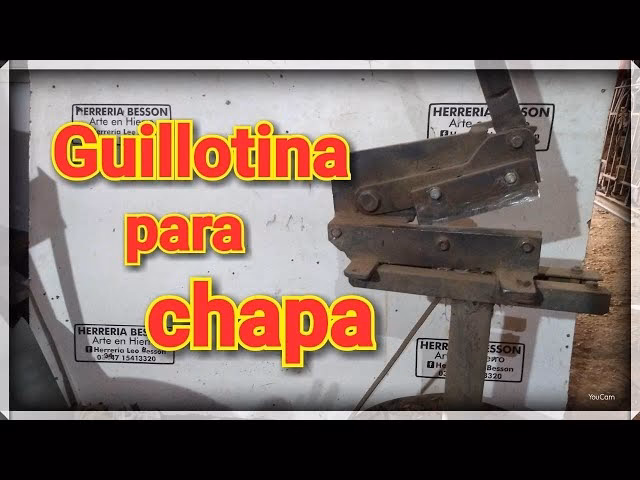 ¿Cuánto cuesta una guillotina de fierro?