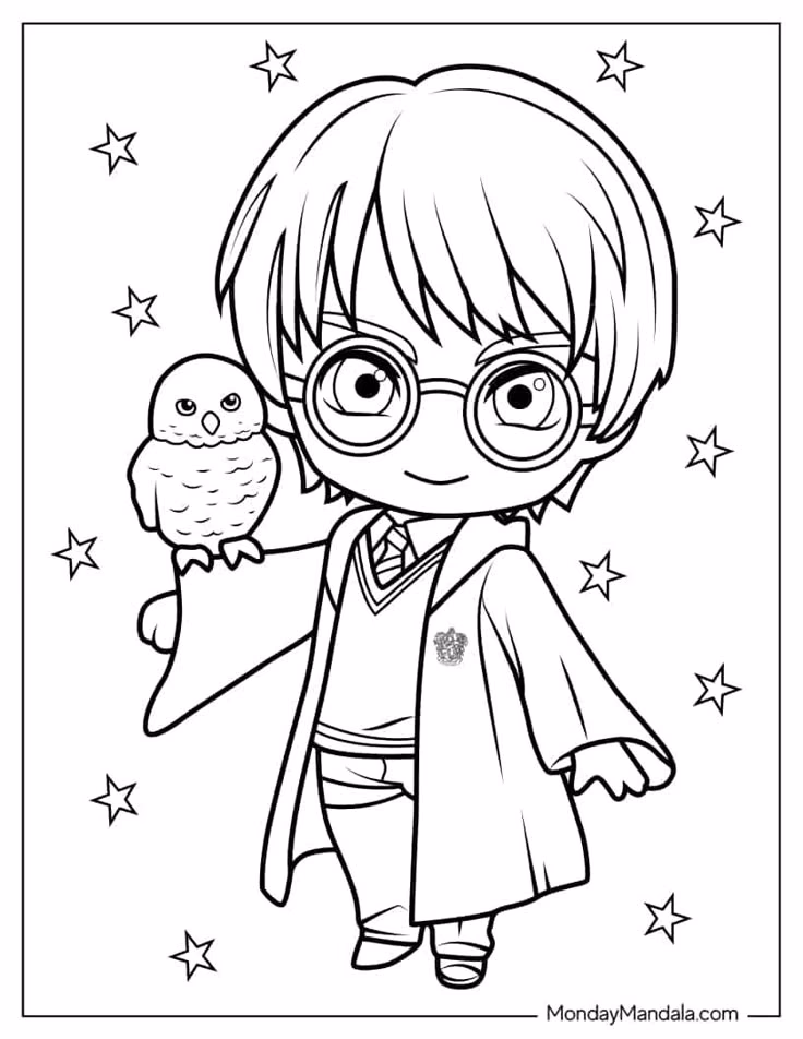 ¿Cómo imprimir los dibujos de Harry Potter?