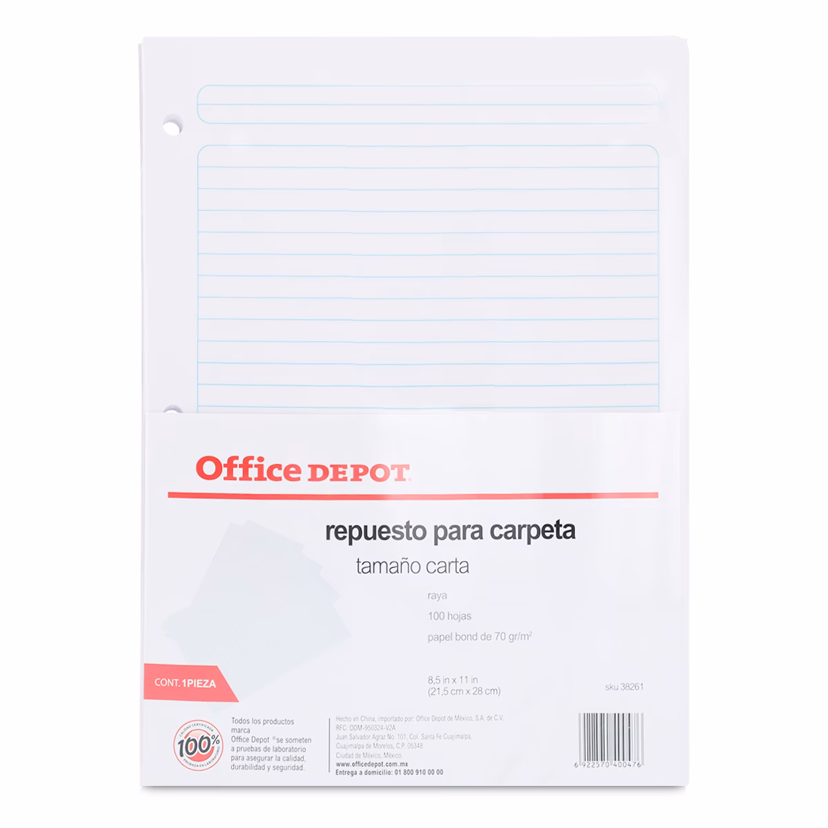 ¿Cuántas hojas de carpeta decoradas hay?