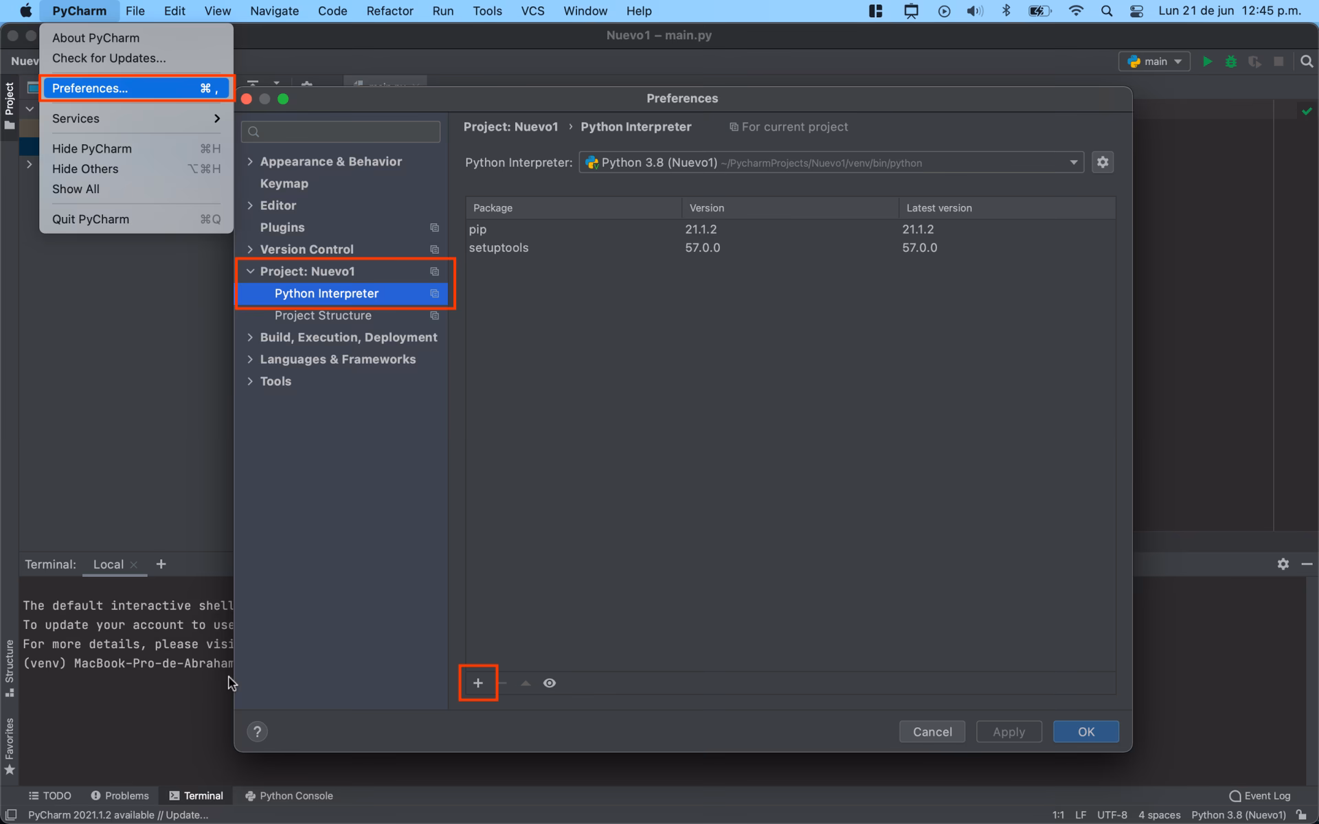 Can I use PyCharm without reinstalling a Python interpreter?