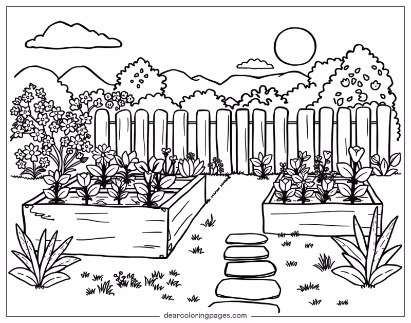 ¿Qué transmite un jardín colorido?