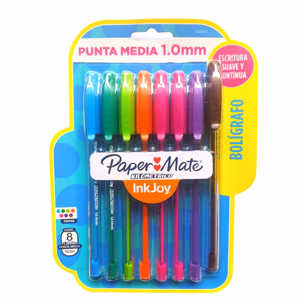¿Qué tipo de tinta usa la lapicera Paper Mate?