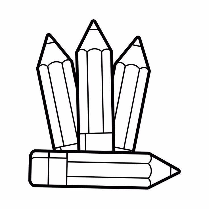 ¿Cuántos dibujos de lápices para colorear hay gratis?