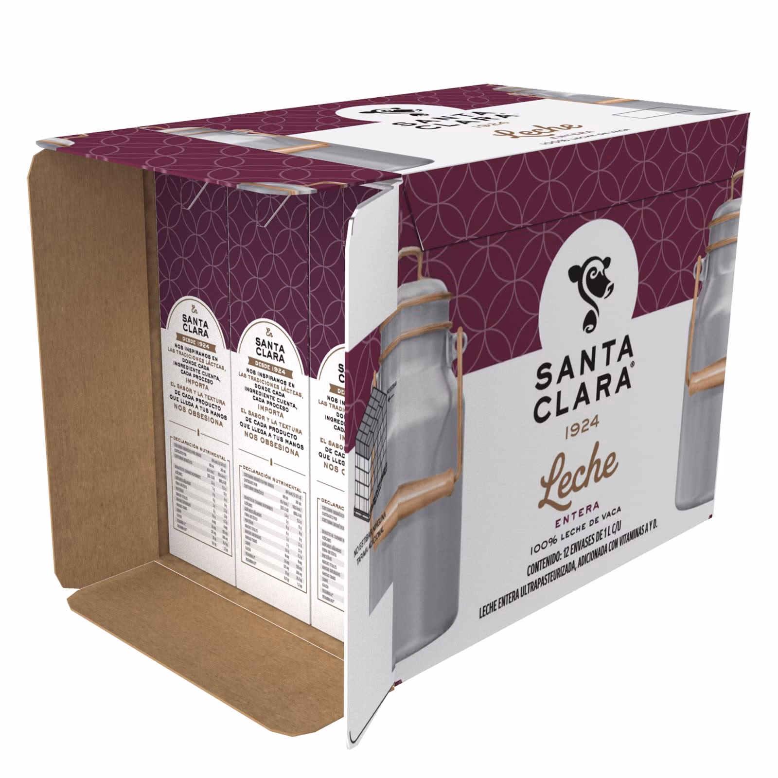 ¿Qué contiene la leche entera?