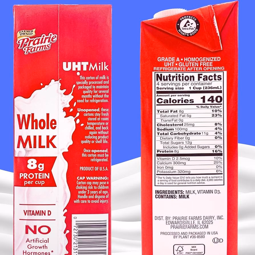 ¿Qué es la leche en polvo entera?