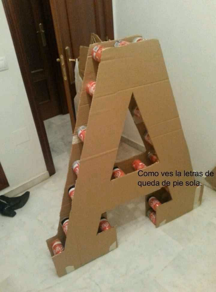 ¿Qué son las letras de cartón gigantes?