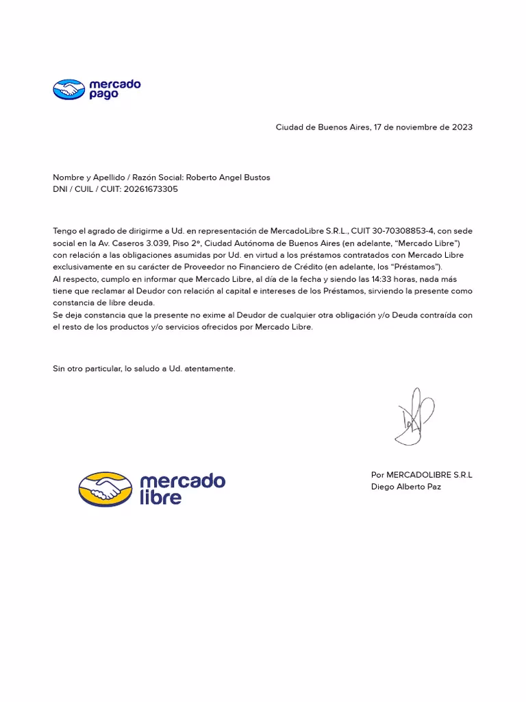 ¿Qué pasó con la deuda de mercado libre?