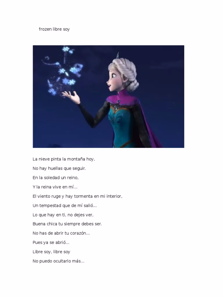¿Cuándo se estrenó la canción Libre soy de Elsa?