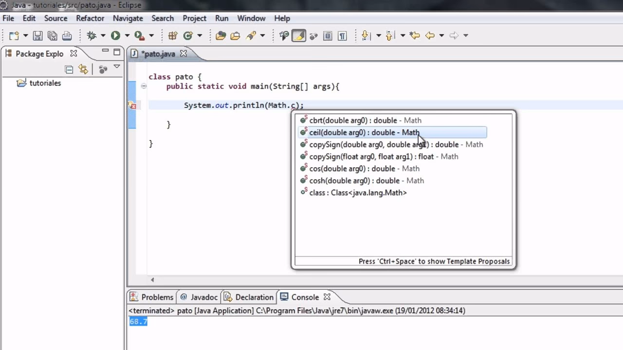 ¿Qué es la Clase Math en Java?